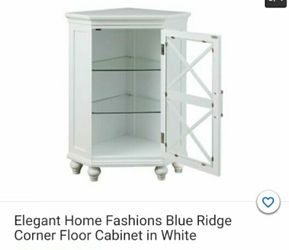 New in box corner floor cabinet see pictures for dimensions