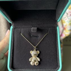 Gold Bear Necklace 