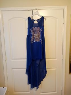 Blue Overlay Dress
