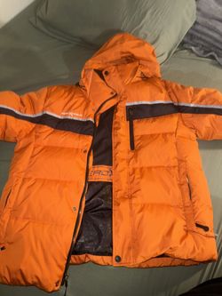  Orange Men Snow Jacket Size Medium 