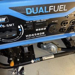 Pulsar 6,580/5,300 -Watt Dual-Fuel Gasoline and Propane Power Generator, Collected