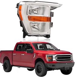 Headlight Assembly for Ford F150 2021-2023 Bulbs incl.