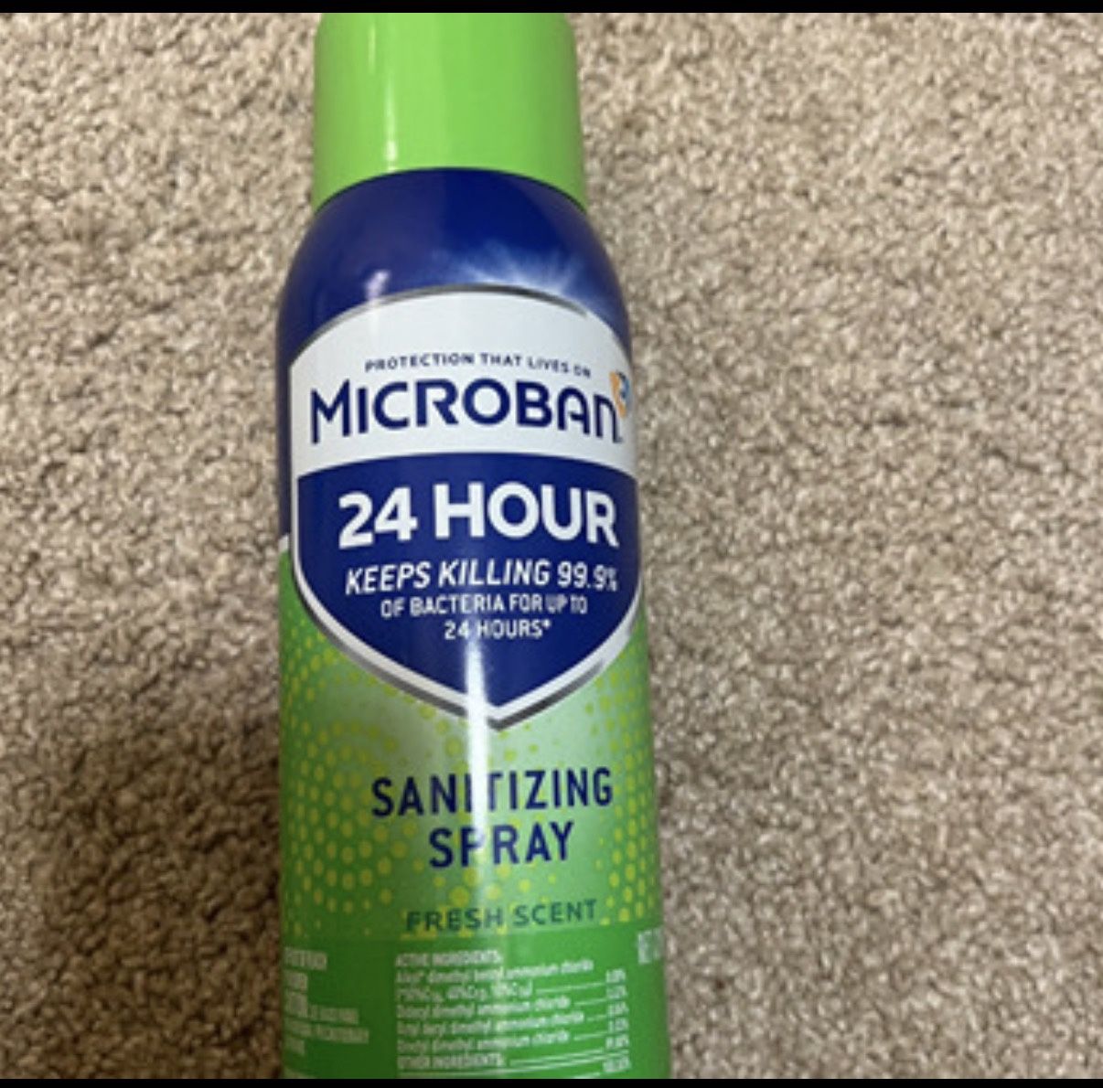 Microban 24 Hour Sanitizing Spray 12.5 Oz