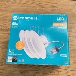 3 Pack 6” Led Recessed Lights