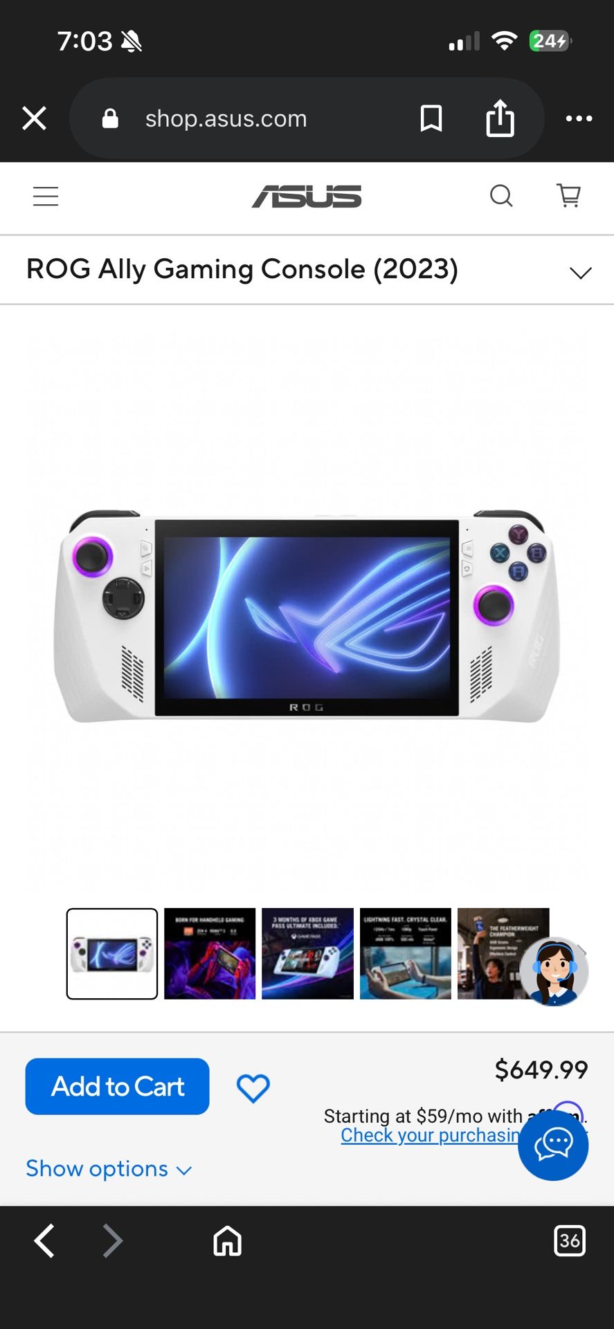 Rog Ally Z1 Extreme