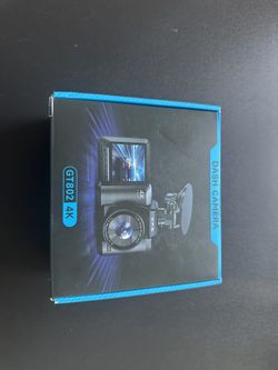 4K+1080P Front & Rear Dash Cam – GPS, WiFi, Night Vision, G-Sensor