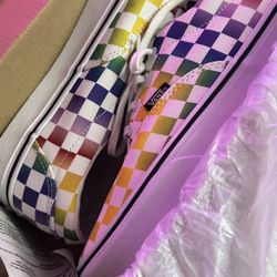RAINBOW 🌈 VANS Sz 10 W