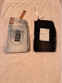 Ksubi & purple jeans