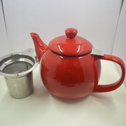 Sweejar Red Teapot With 2 Infusers