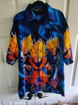Dragon Ball Z Button Down Shirt for men 2XL