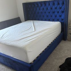 Queen Bed frame And Firm Mattress 
