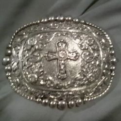 Justin Silver Belt Buckle 
