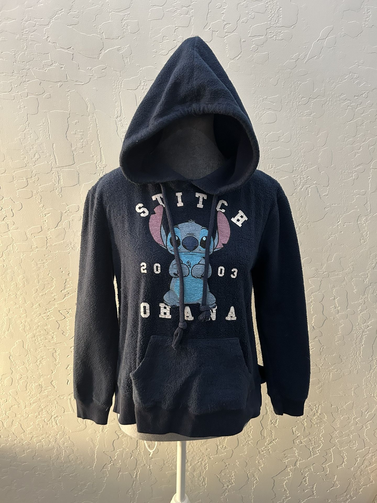 Disney Stitch navy blue hooded sweatshirt hoodie