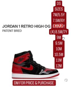 DS JORDAN 1 PATENT BRED