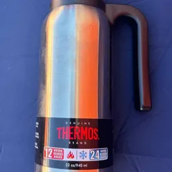 Thermos 32oz Stainless Steel Vacuum Insulated Carafe TGB1000 940ml