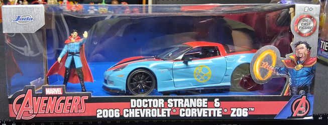JADA DOCTOR STRANGER & 2006 CHEVROLET  CORVETTE  Z06 DIE CAST 