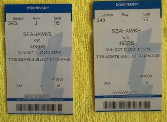 2x Seattle Football vs SF – Oct 11, 2026