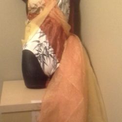 Handmade Unique Womens Mermaid Dance Fairy Costume bamboo suit scarves 10