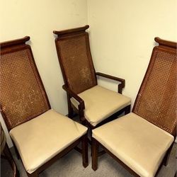 (4) HENREDON Mid Century Modern Padded Dining Chairs