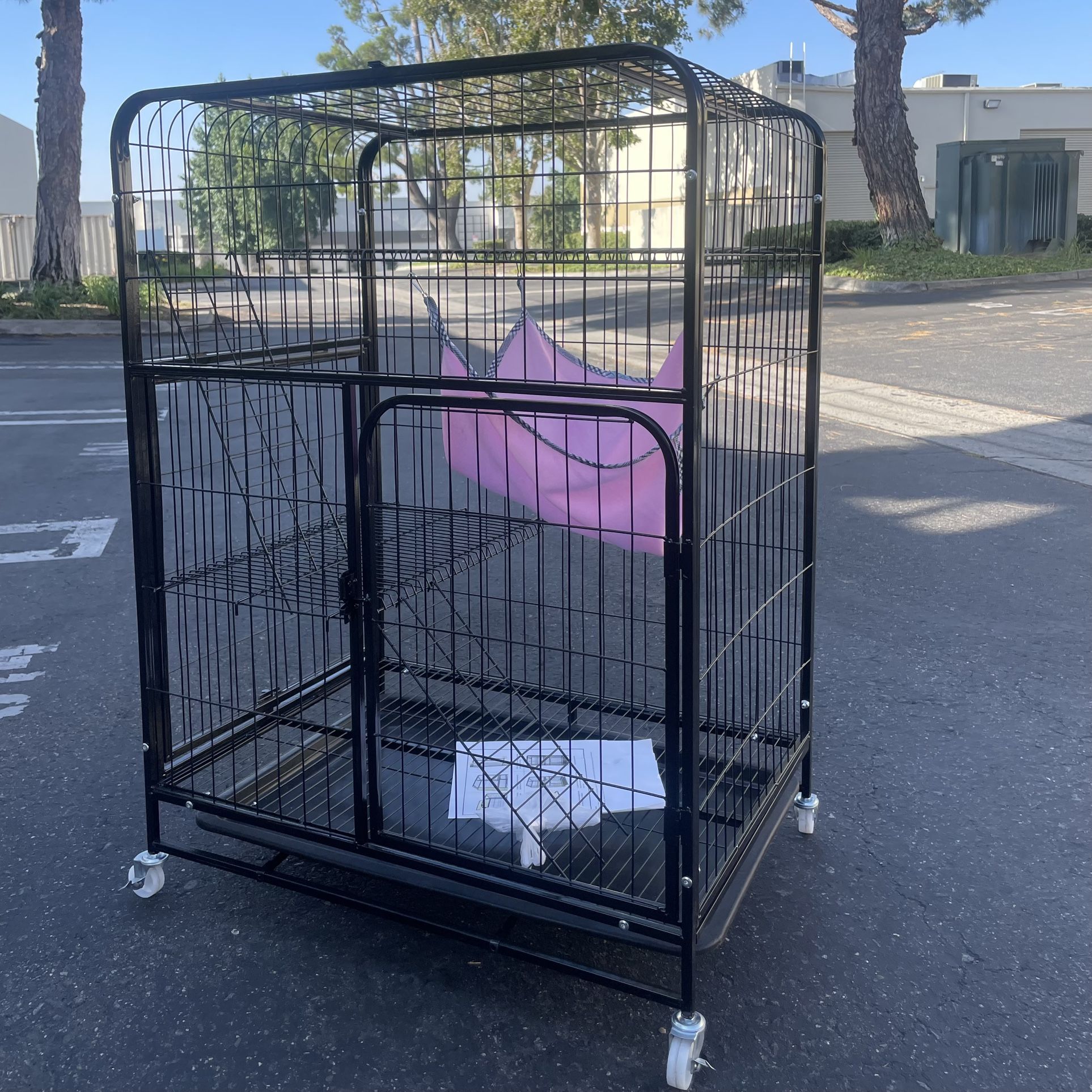 Metal Cage For Cat, Rabbit, Bird Small Animal 