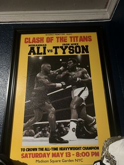 Mike Tyson vs Muhammad Ali portrait