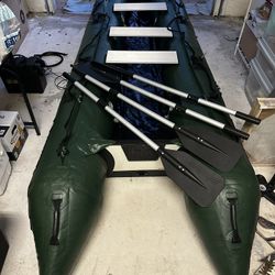 15' Saturn Inflatable Kayak & Boat Crossover - KaBoat™