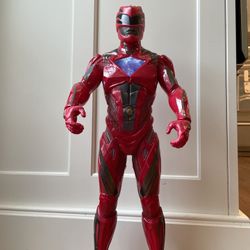 Saban Power Rangers BIG FIGS Red Ranger Movie Figure 21" Jakks Pacific 2016. Condition is pre owned and shows light signs signs of play usage and over