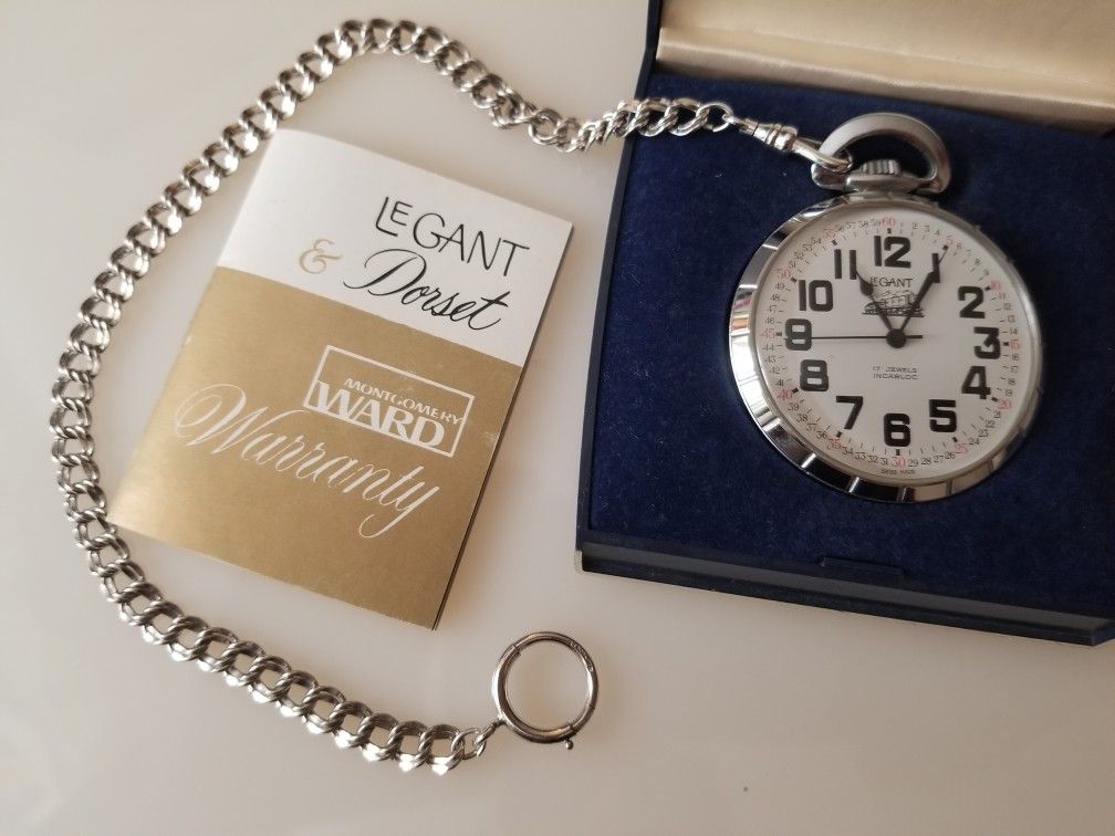 Legant pocket watch 17 jewels cheap incabloc