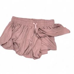 Dusty Rose Mauve Athletic Running Shorts Women's S Lightweight Quick Dry