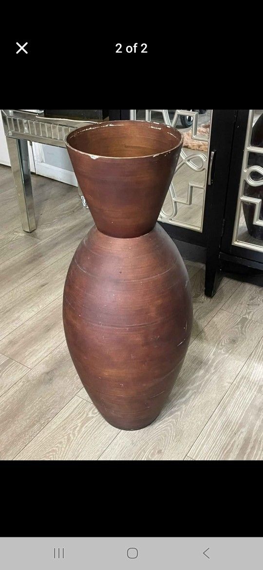 Brown Tall Vase