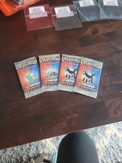 4 Packs of Pokémon EX Ruby & Sapphire Spanish Booster Packs