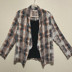Ladies Lush Open Front Blouse | Cardi | Top | Business Casual