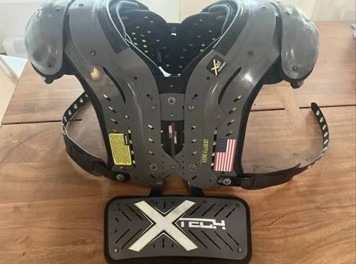 x-tech football pads and backplates