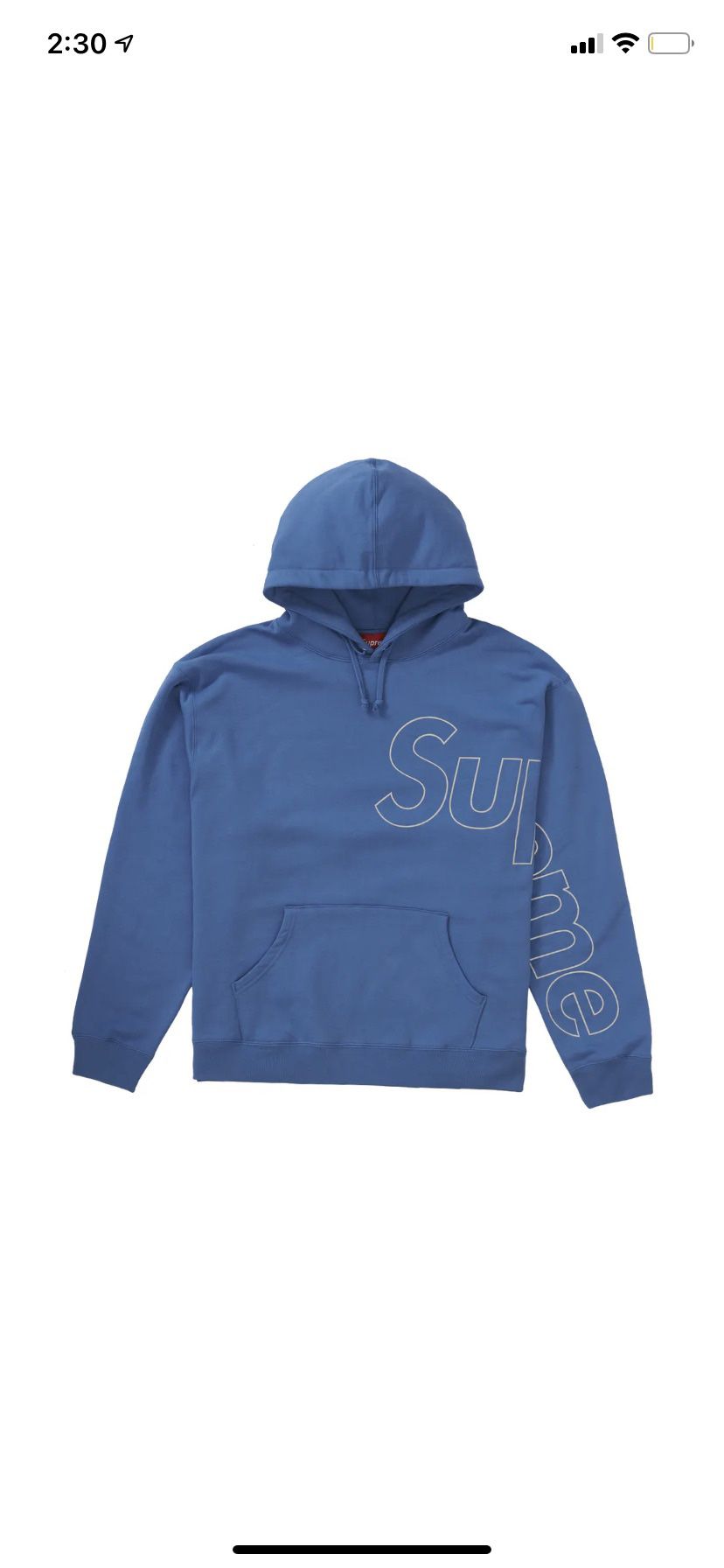 Supreme Reflective Hooded Sweatshirt Size Small