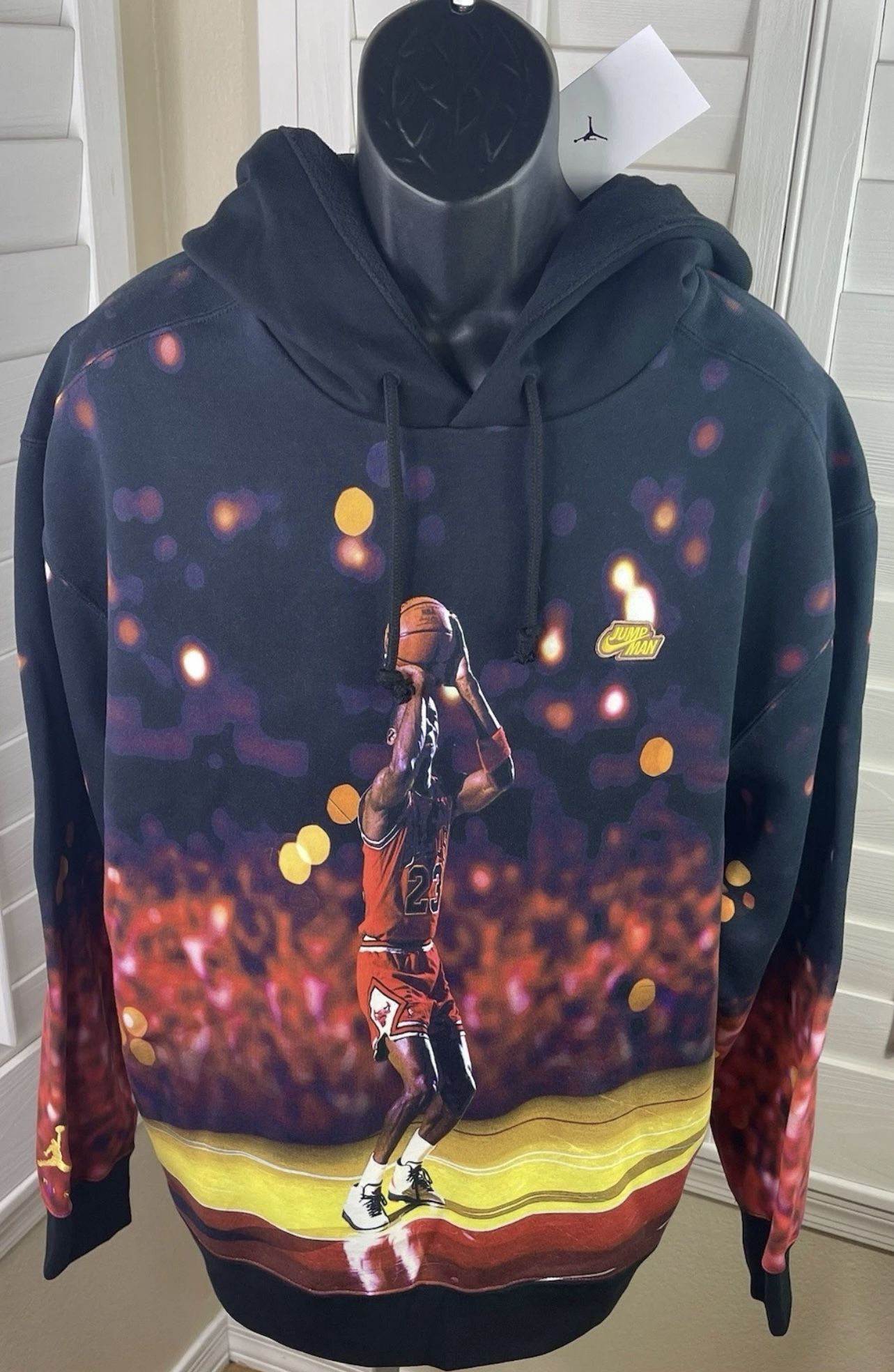 Jordan Jumpman Fleece ‘Michael Jordan Graphic’ Black Pullover Hoodie - DC9610-010 - Men's Size XL - New w/Tags $100.00.