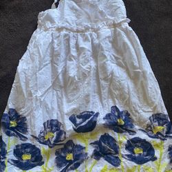 5T Floral White dress