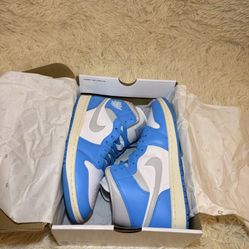 Air Jordan 1s Mid Dark Powder Blue