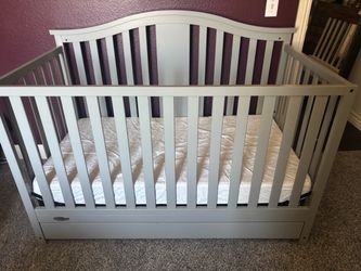 Gray crib