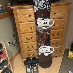 Snowboard Set With Helmet