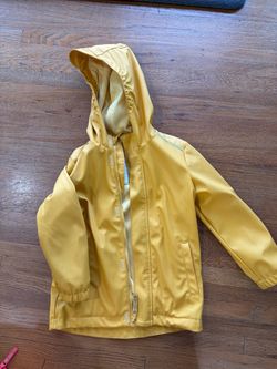 Kids Cat & Jack Yellow Rain Jacket Size 5T