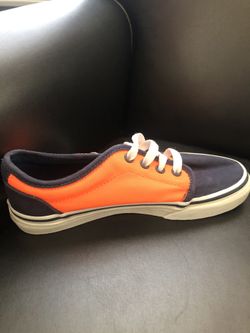 Navy And Orange Vans Size 1.5