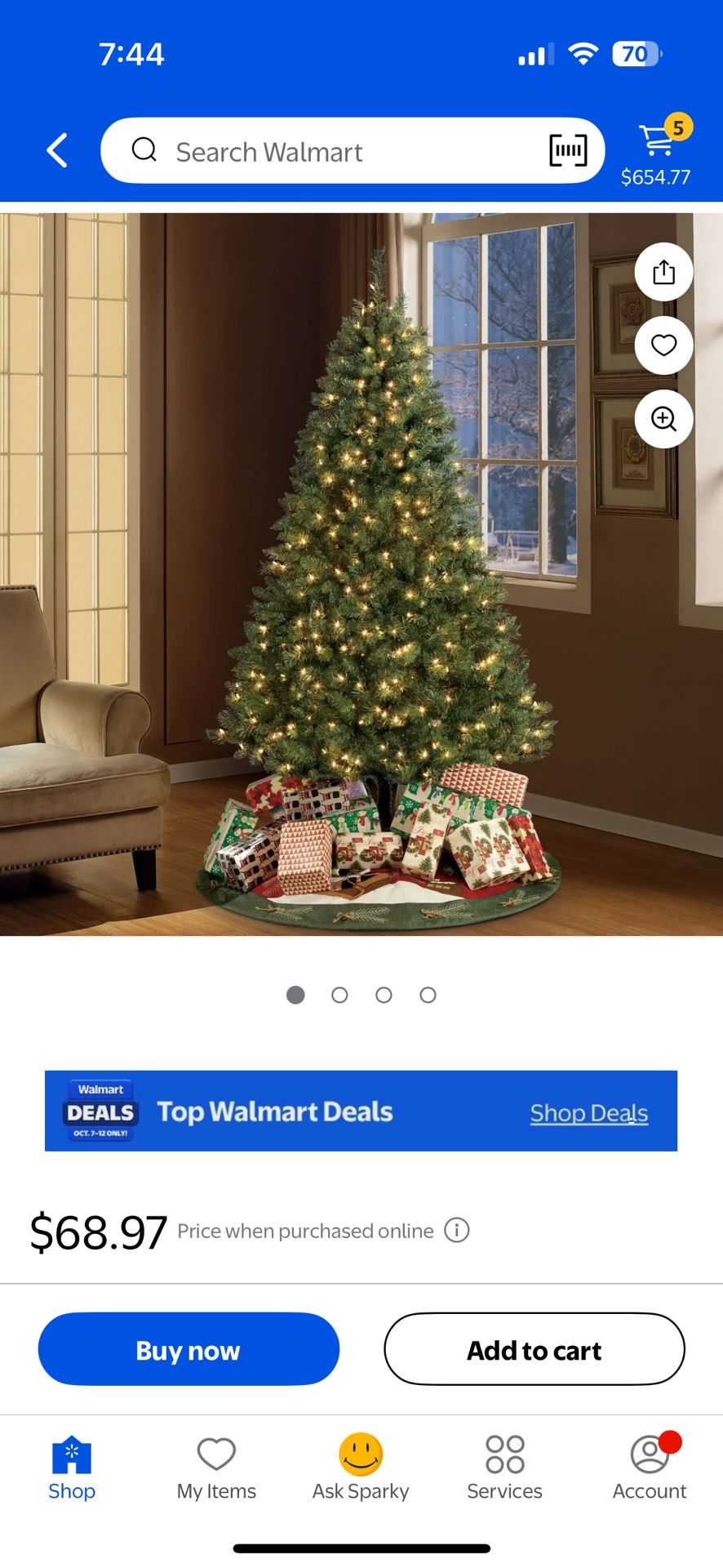 6.5-FOOT PRE-LIT ARLINGTON TREE