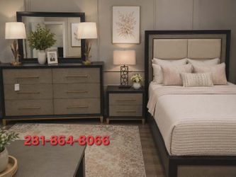 New Queen Oversized 6pc Bedroom set