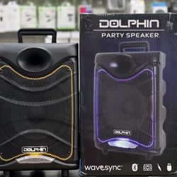 1350 Watts 8” Rechargeable Party Speaker with colorful lights