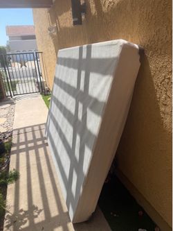 Queen Size Box Spring and metal bed frame