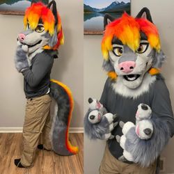 Comfortable Head Paws 🐾 & Full Suit 