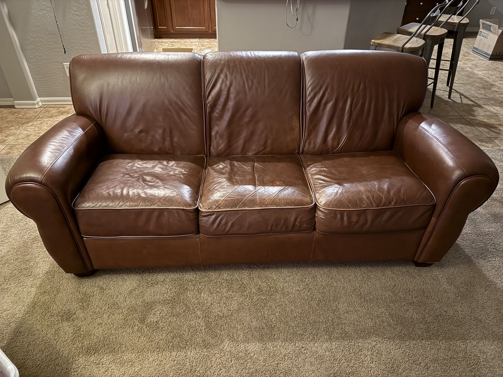 Leather Couch And Loveseat