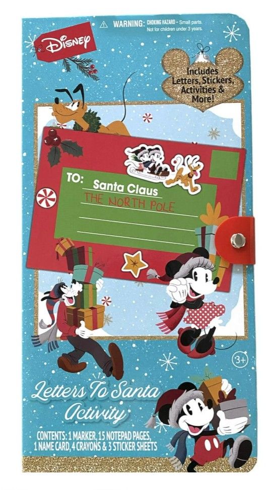 Brand New Disney Letters To Santa Activity Set