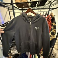 Double Xl True Religion Zip Up Hoodie