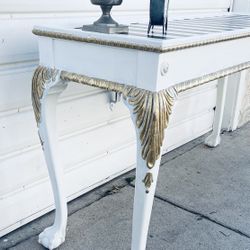 Vintage Wood Console Table